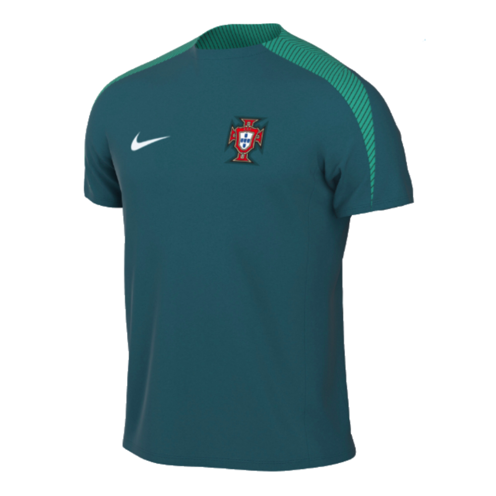 2024-2025 Portugal Dri-FIT Pre-Match Shirt (Green) (Carvalho 6)