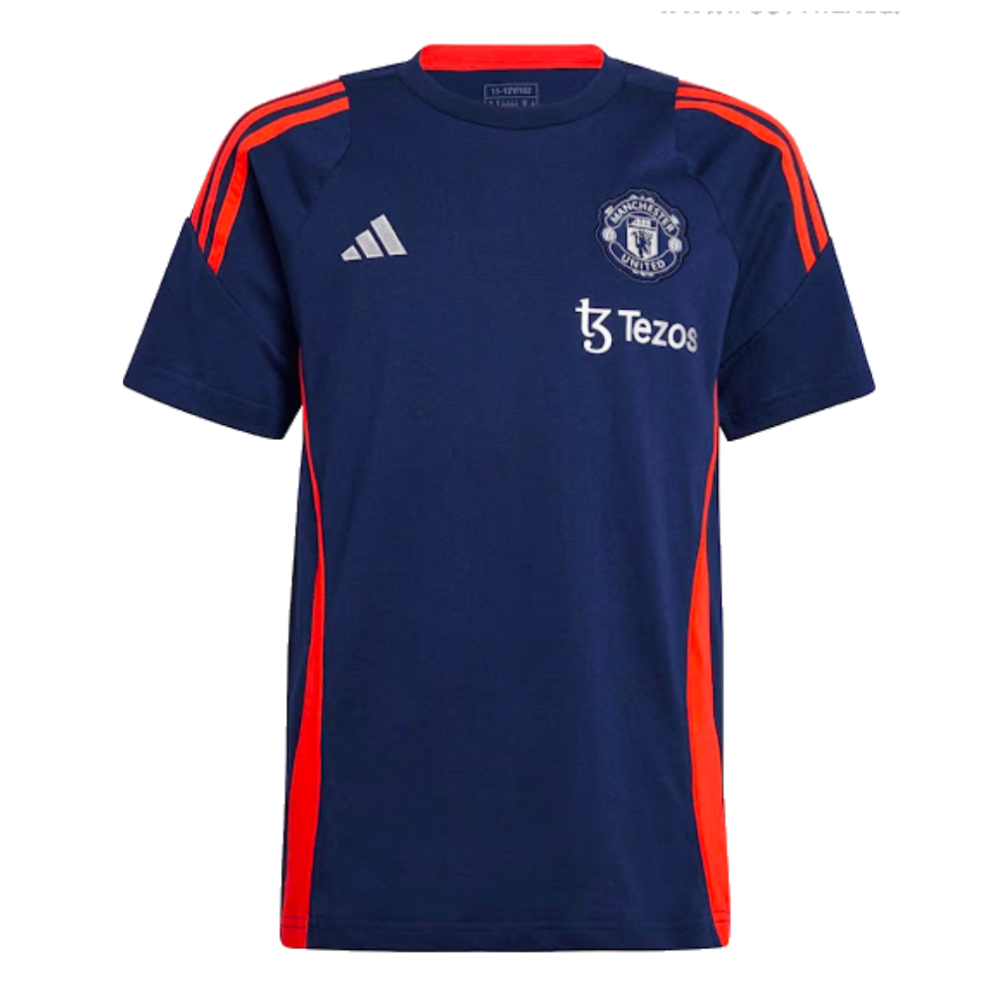 2024-2025 Man Utd Training Tee (Night Indigo) - Kids (Toone 7)