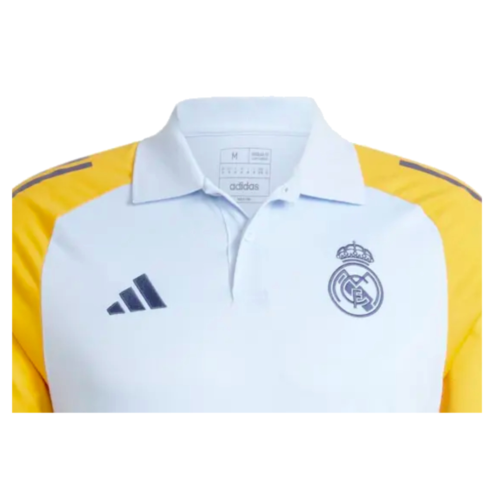 2024-2025 Real Madrid Polo Shirt (Glow Blue)