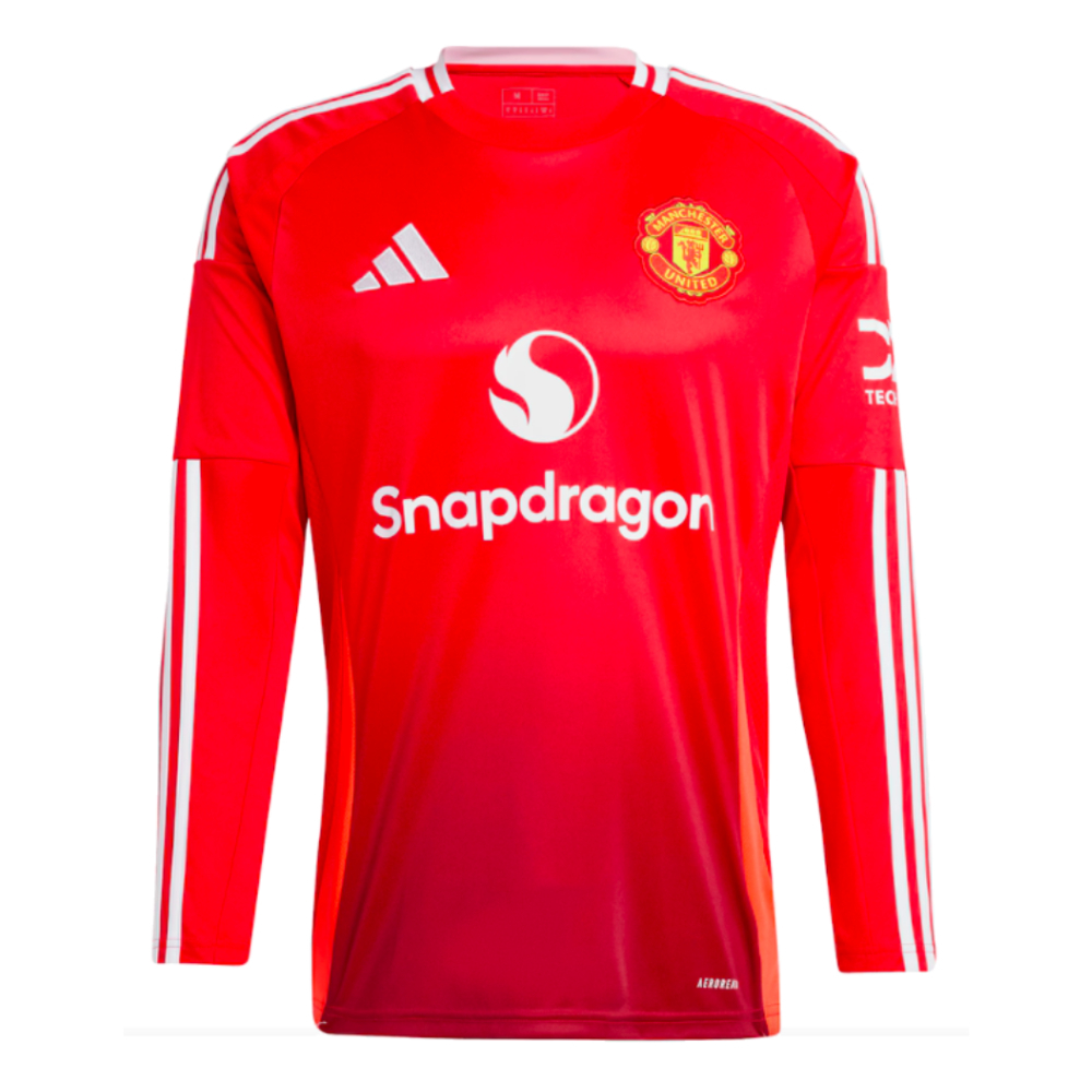 2024-2025 Man Utd Long Sleeve Home Shirt (McTominay 39)