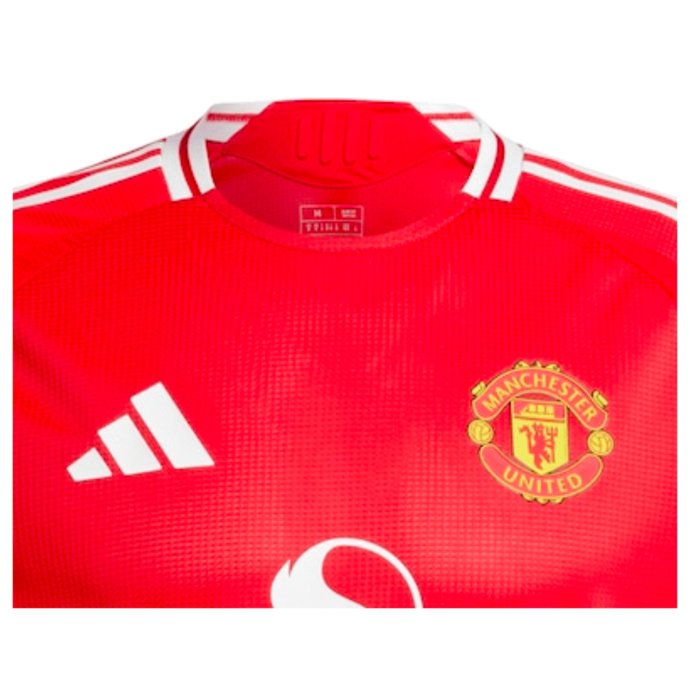 2024-2025 Man Utd Authentic Long Sleeve Home Shirt (Cantona 7)