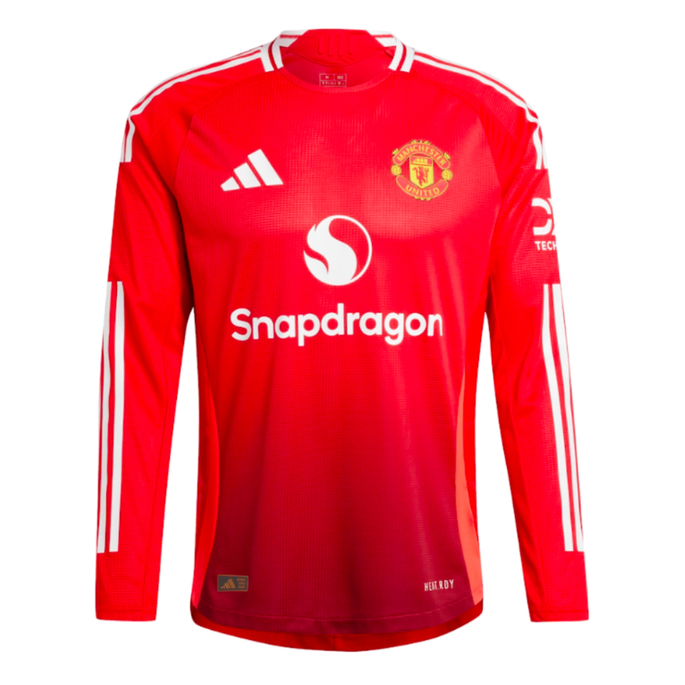 2024-2025 Man Utd Authentic Long Sleeve Home Shirt (McTominay 39)