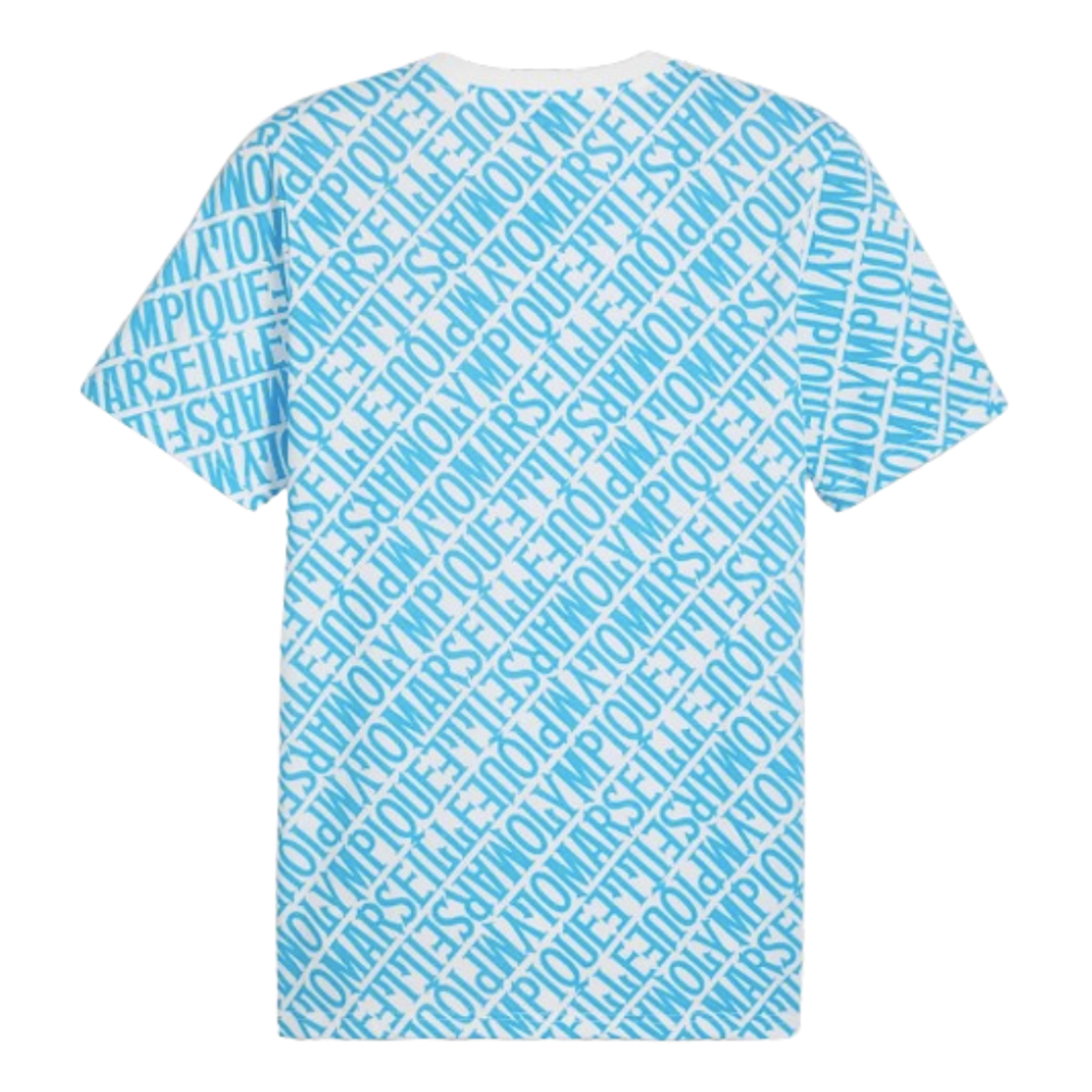 2024-2025 Marseille ftblCulture Tee AOP (Blue) (Kone 51)