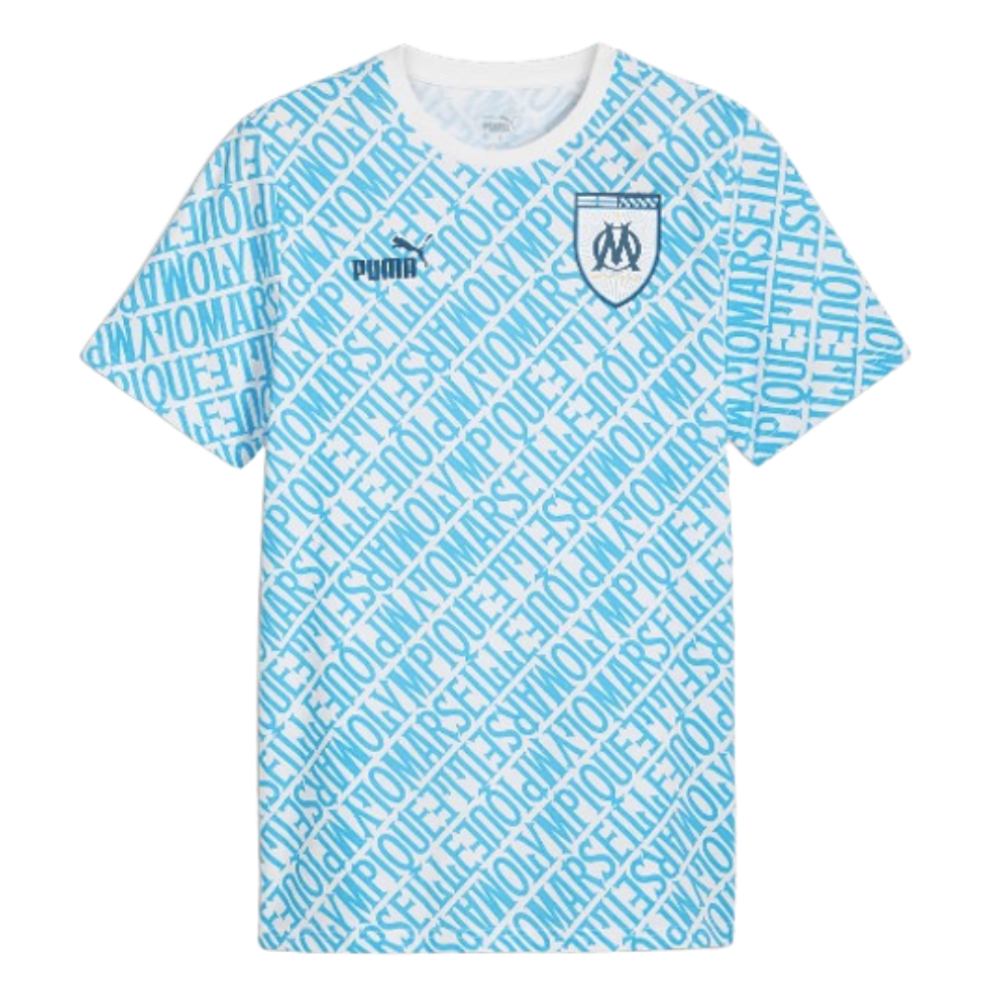 2024-2025 Marseille ftblCulture Tee AOP (Blue) (Kone 51)