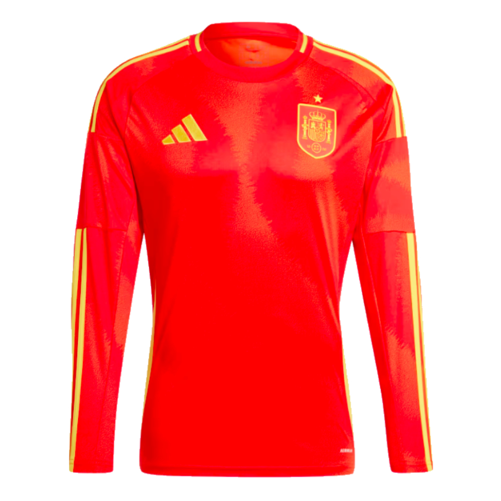 2024-2025 Spain Long Sleeve Home Shirt (Your Name)