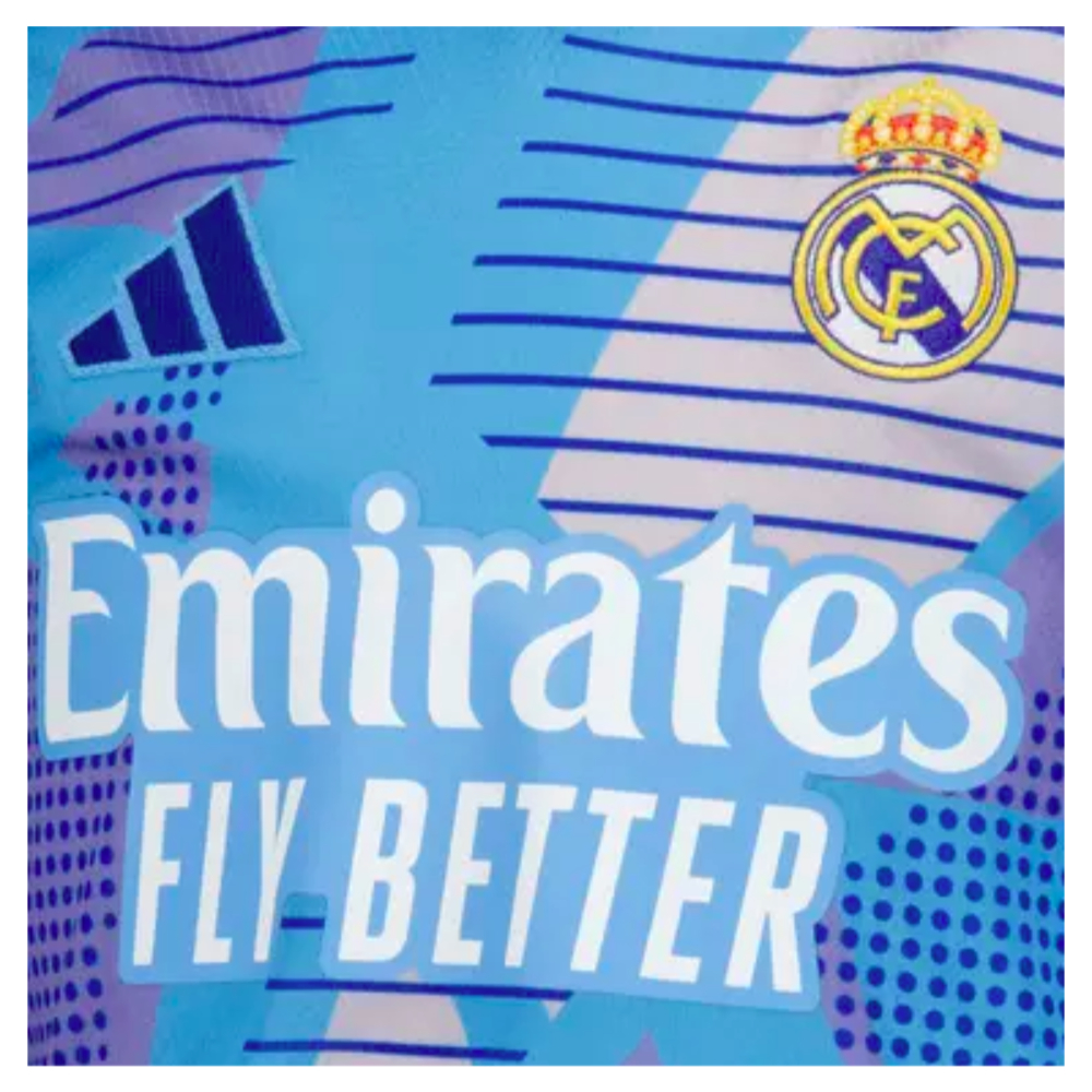 2024-2025 Real Madrid Home Goalkeeper Shirt (Blue) - Kids (Casillas 1)