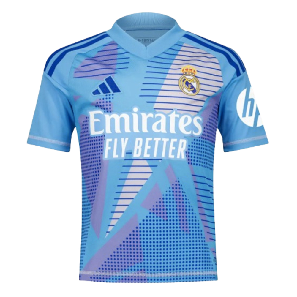 2024-2025 Real Madrid Home Goalkeeper Shirt (Blue) - Kids (Casillas 1)