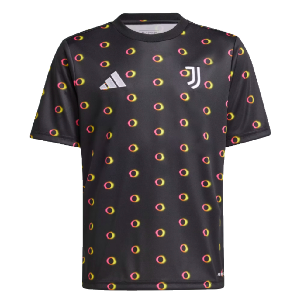 2024-2025 Juventus Pre-Match Shirt (Black) - Kids (R.Baggio 10)