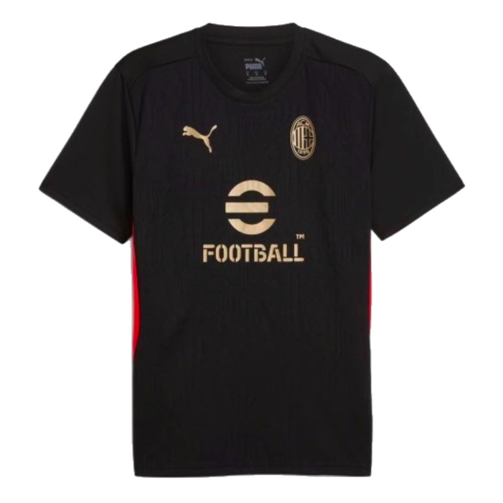 2024-2025 AC Milan Training Shirt (Black) (A.Jimenez 20)