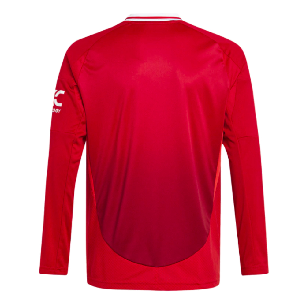 2024-2025 Man Utd Long Sleeve Home Shirt (Kids) (Scholes 18)