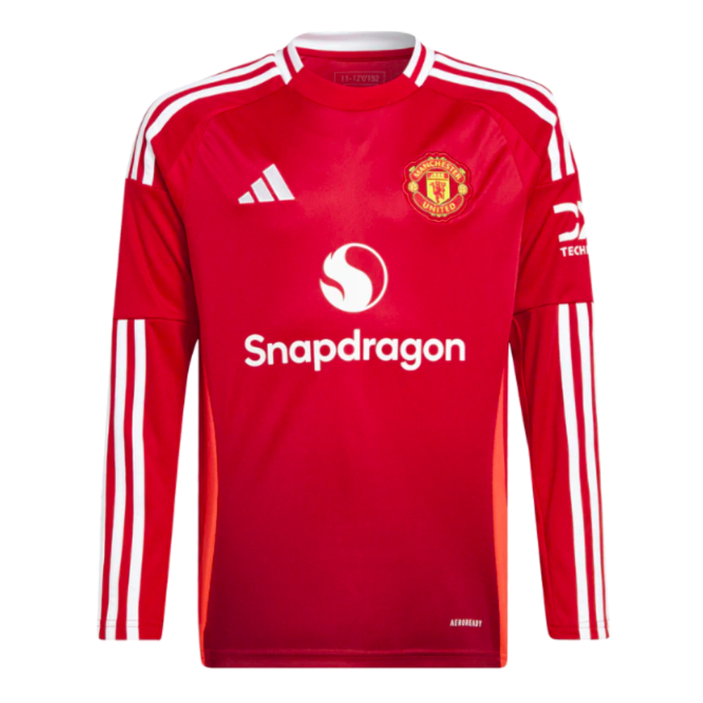 2024-2025 Man Utd Long Sleeve Home Shirt (Kids) (Blundell 6)