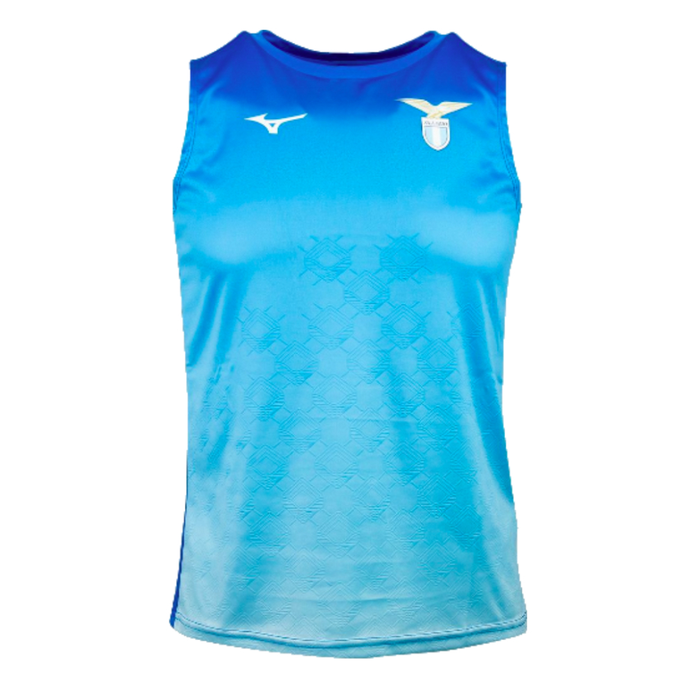 2024-2025 Lazio Graphic Sleeveless Training Shirt (Royal) (Tchaouna 20)