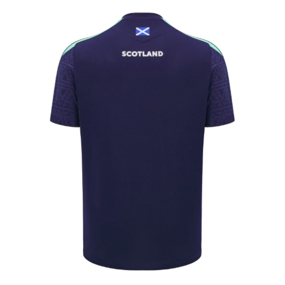 2024-2025 Scotland Rugby Training Poly Shirt (Navy) - Kids