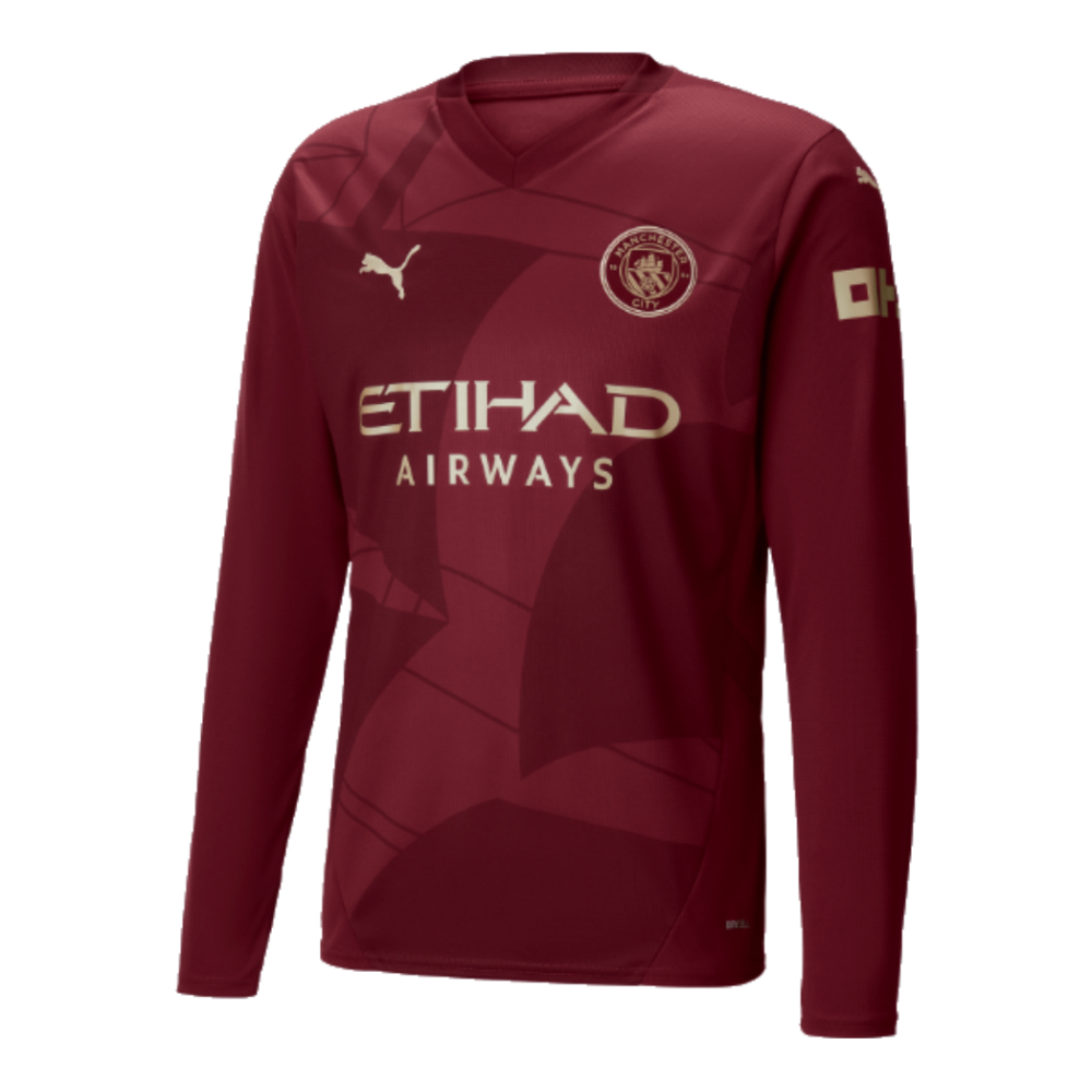 2024-2025 Man City Third Long Sleeve Shirt (Kun Aguero 10)