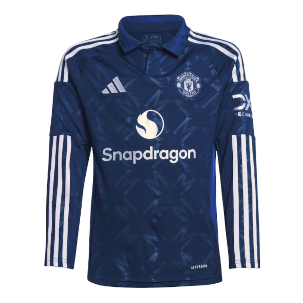 2024-2025 Man Utd Long Sleeve Away Shirt (Kids) (McTominay 39)