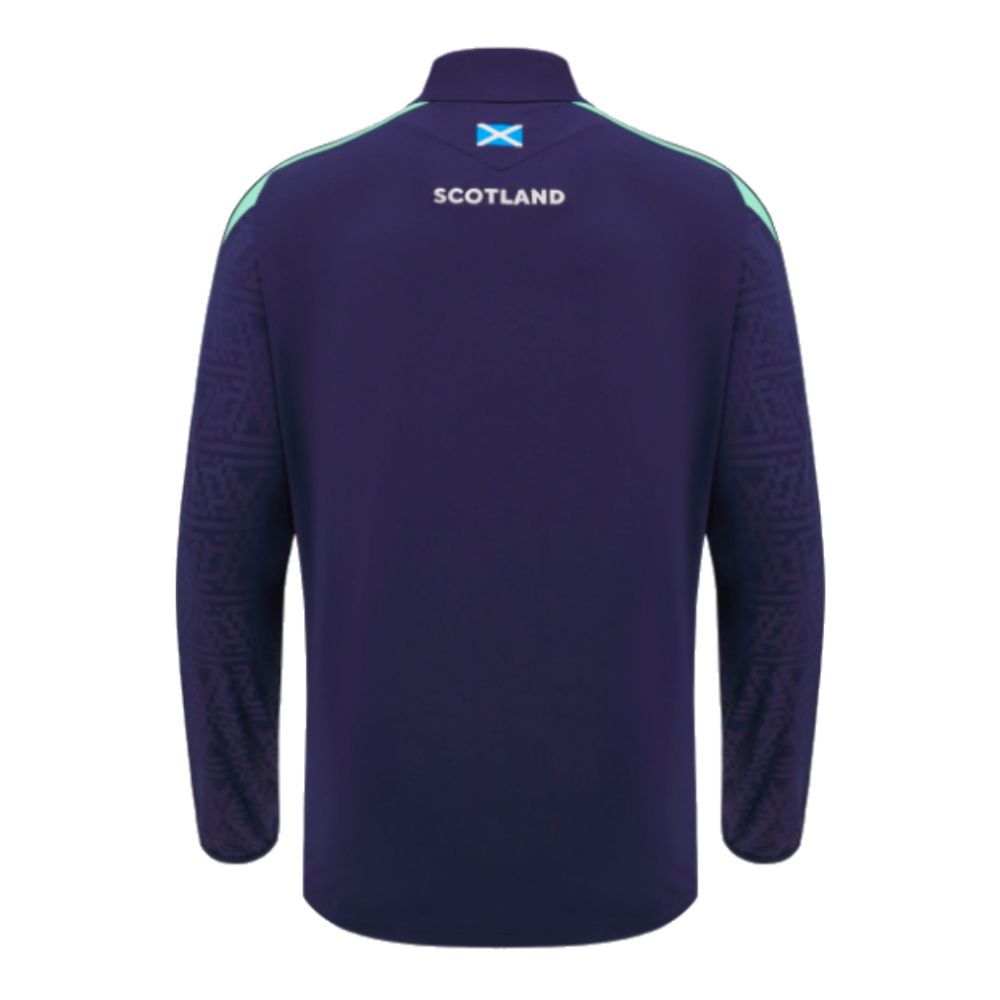 2024-2025 Scotland Rugby Half Zip Training Top (Navy) - Kids