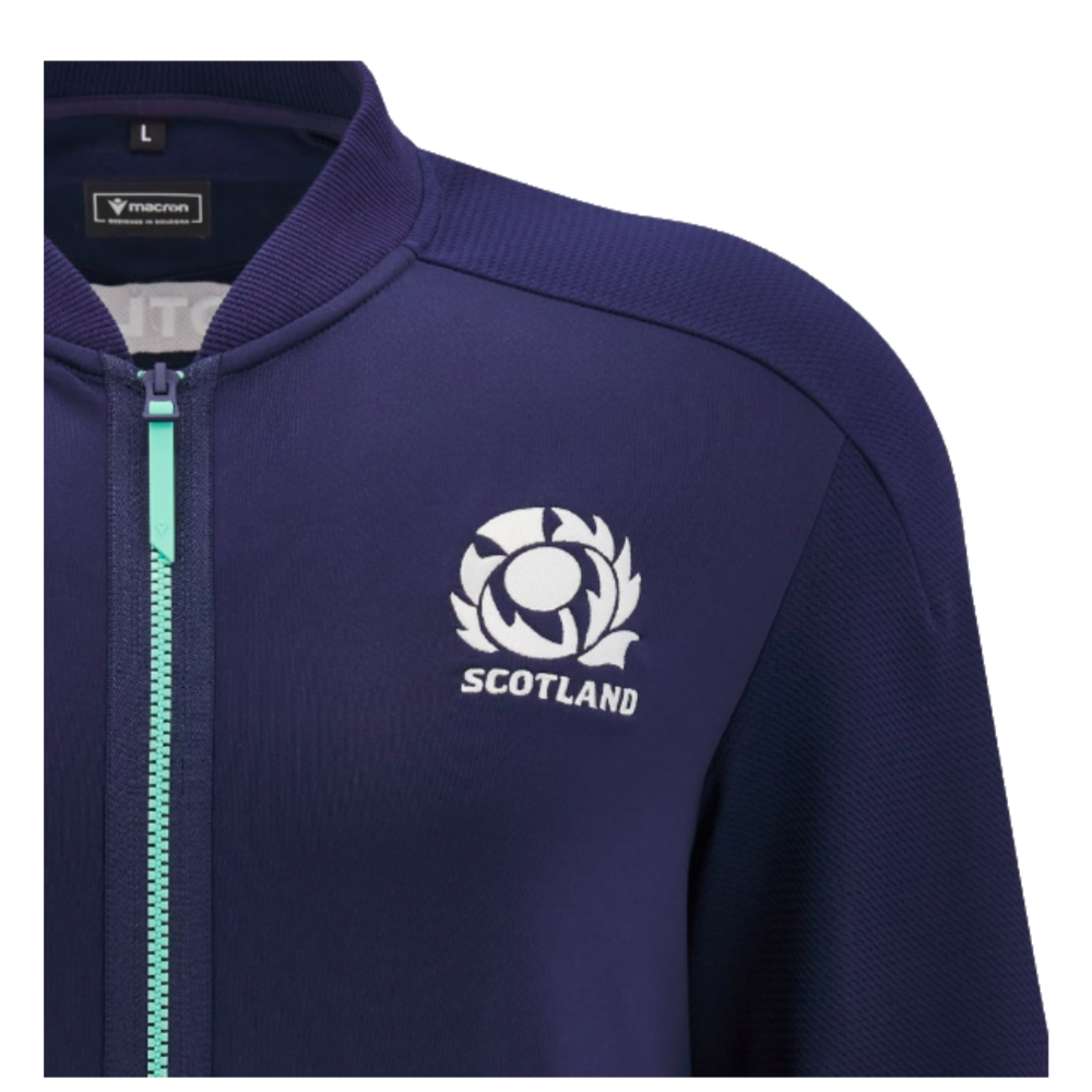 2024-2025 Scotland Rugby Anthem Full Zip Top (Navy)