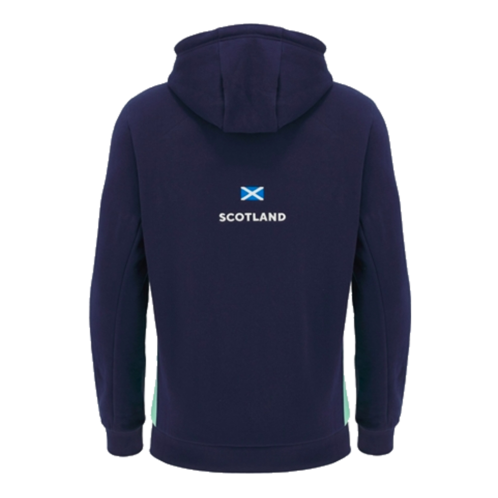 2024-2025 Scotland Rugby Travel Hooded Sweatshirt (Navy)