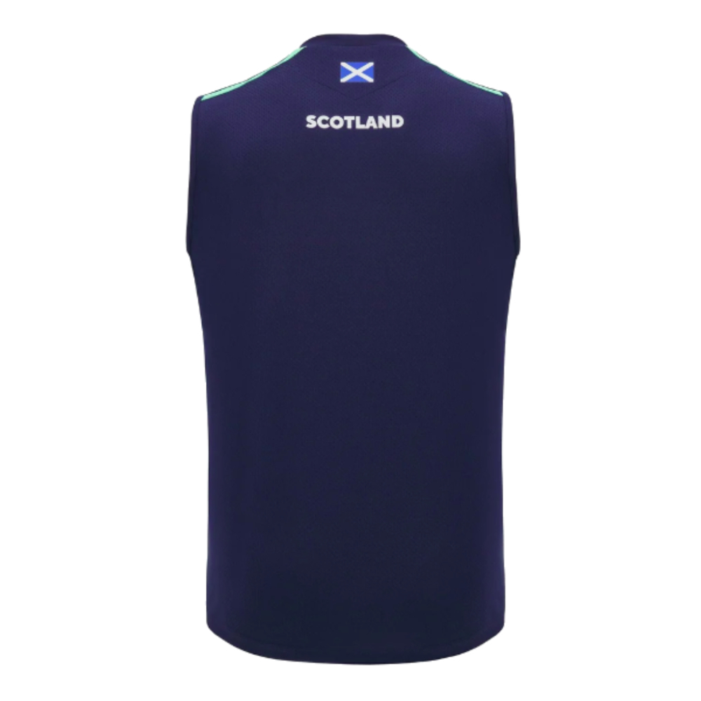 2024-2025 Scotland Rugby Training Vest (Navy) - Kids