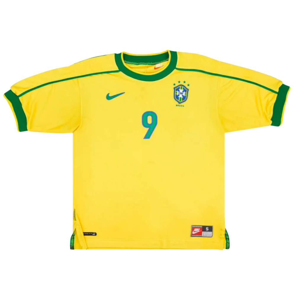 Brazil 1998 Reissue Ronaldo 9 Shirt