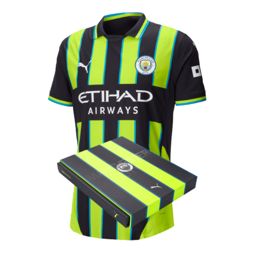 2024-2025 Man City Away Authentic Shirt w/packaging (Kun Aguero 10)