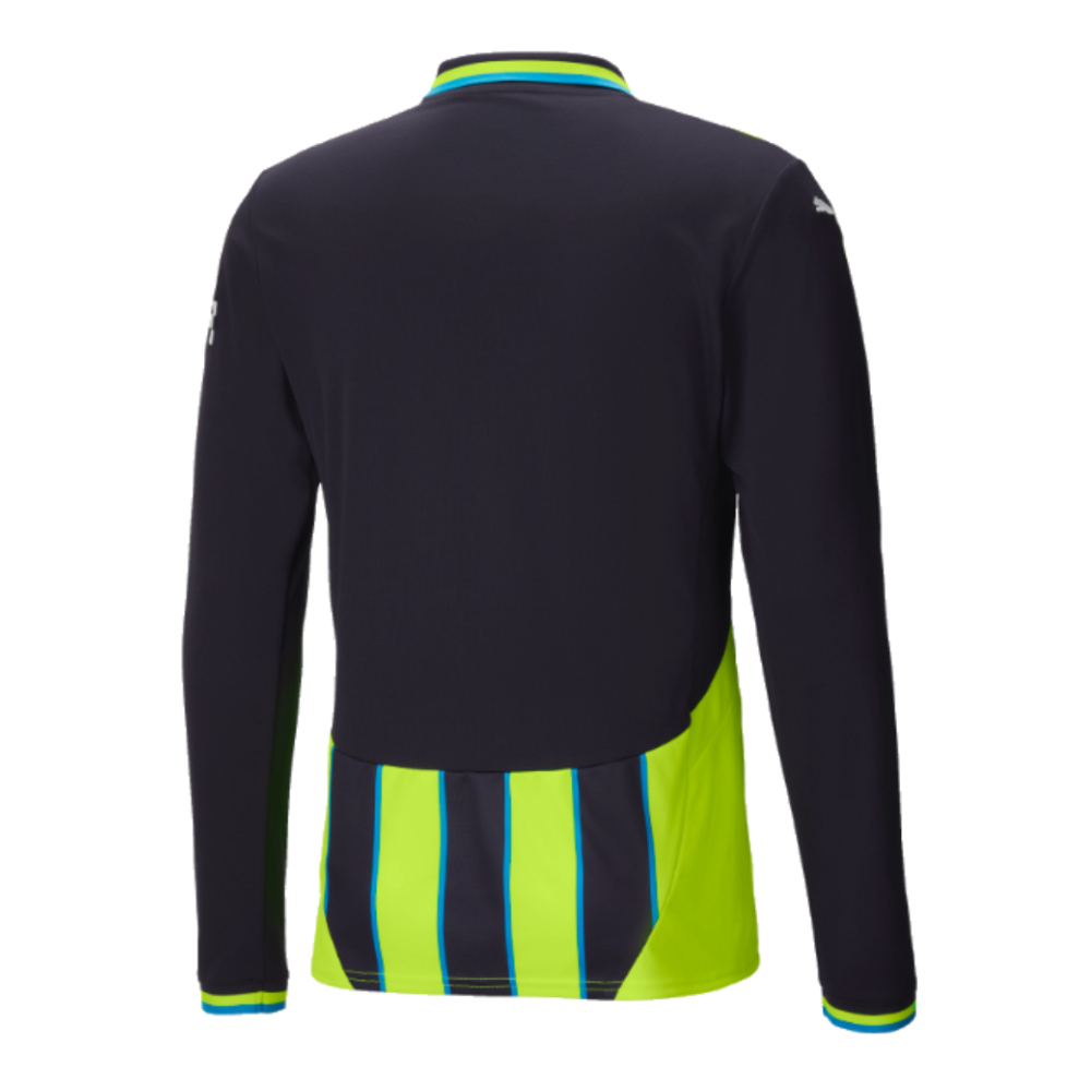 2024-2025 Man City Away Long Sleeve Shirt (Kelly 9)