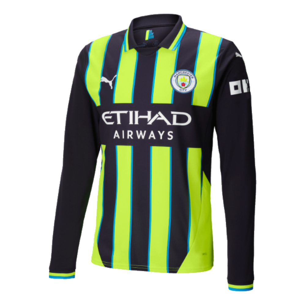 2024-2025 Man City Away Long Sleeve Shirt (Grealish 10)