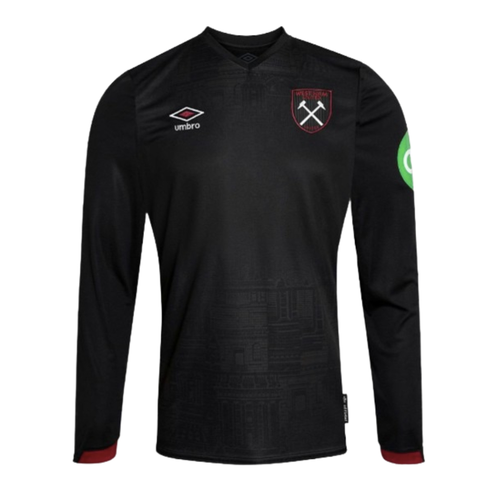 2024-2025 West Ham Long Sleeve Away Shirt (Kids) (Di Canio 10)