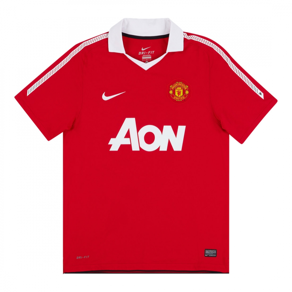 Manchester United 2010-11 Home Shirt (L) Scholes #18 (Excellent)
