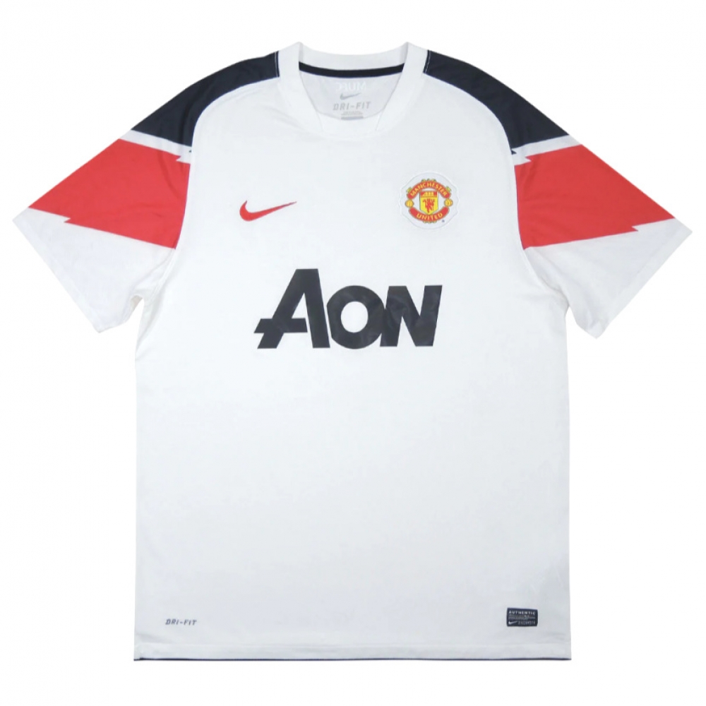 Manchester United 2010-11 Away Shirt ((Excellent) S) (Evra 3)