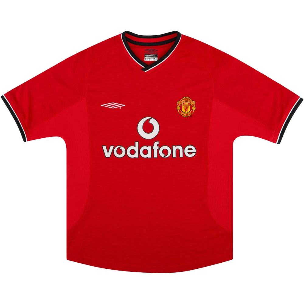 Manchester United 2000-02 Home Shirt ((Very Good) XL) (NEVILLE 2)