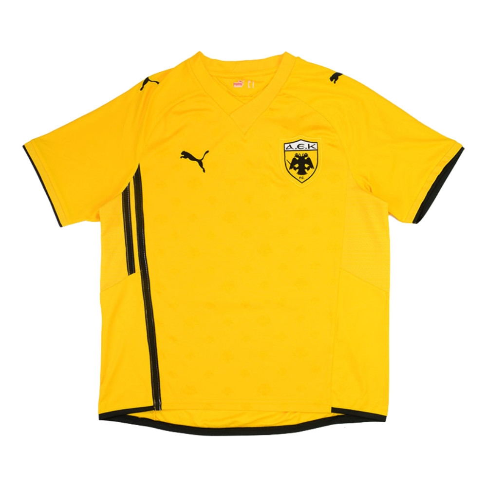 AEK Athens 2009-10 Home Shirt ((Excellent) XL) (Kafes 1)