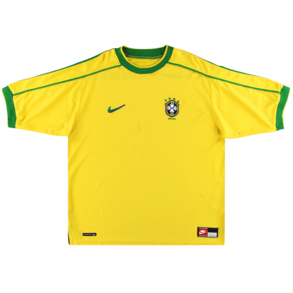 Brazil 1998-00 Home Shirt (Excellent) (ROMARIO 9)