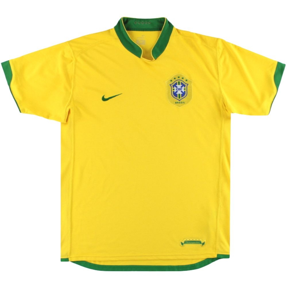 Brazil 2006-2008 Home Shirt (XXL) (Good) (Cafu 2)