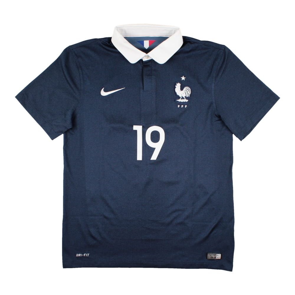 France 2014-2015 Home Shirt (Pogba #19) ((Excellent) M)