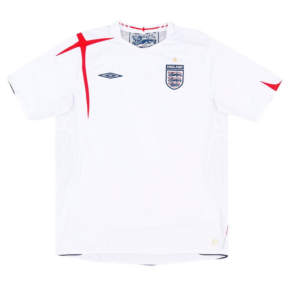 England 2005-07 Home Shirt (XL) (Excellent) (GASCOIGNE 8)