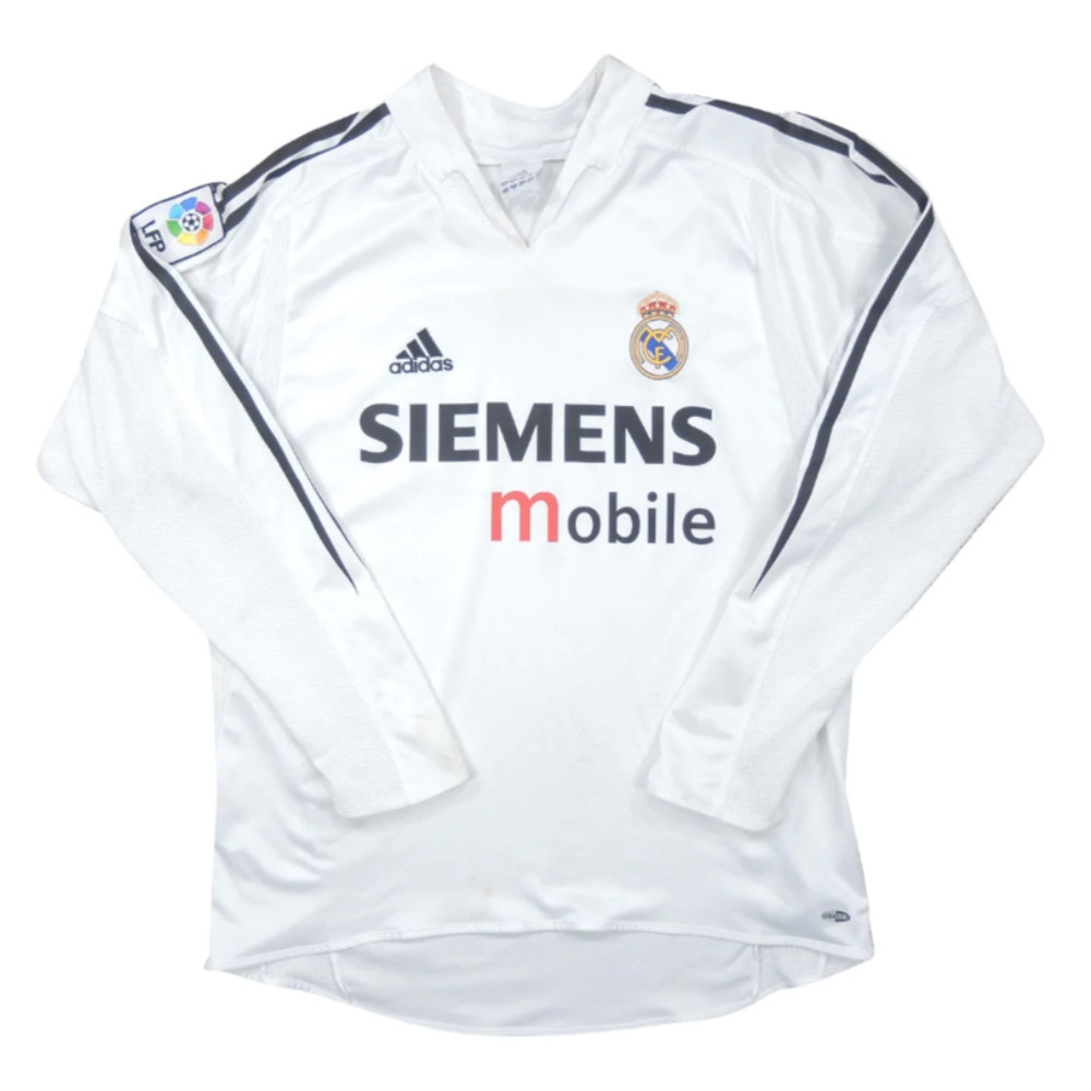 Real Madrid 2004-05 Long Sleeve Home Shirt (M) (Excellent) (Owen 11)