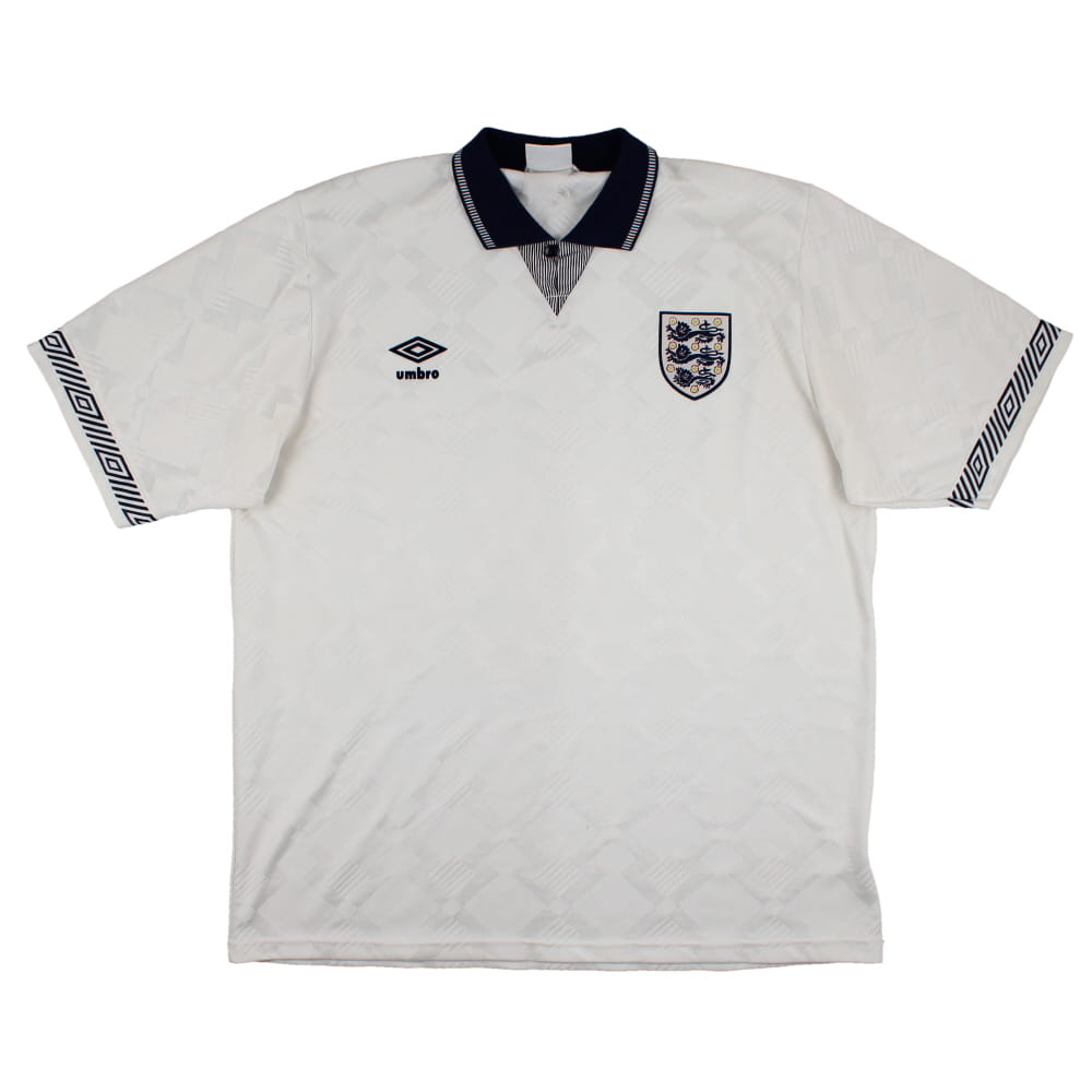 England 1990-92 Home Shirt (XL) (Good) (Ferdinand 5)