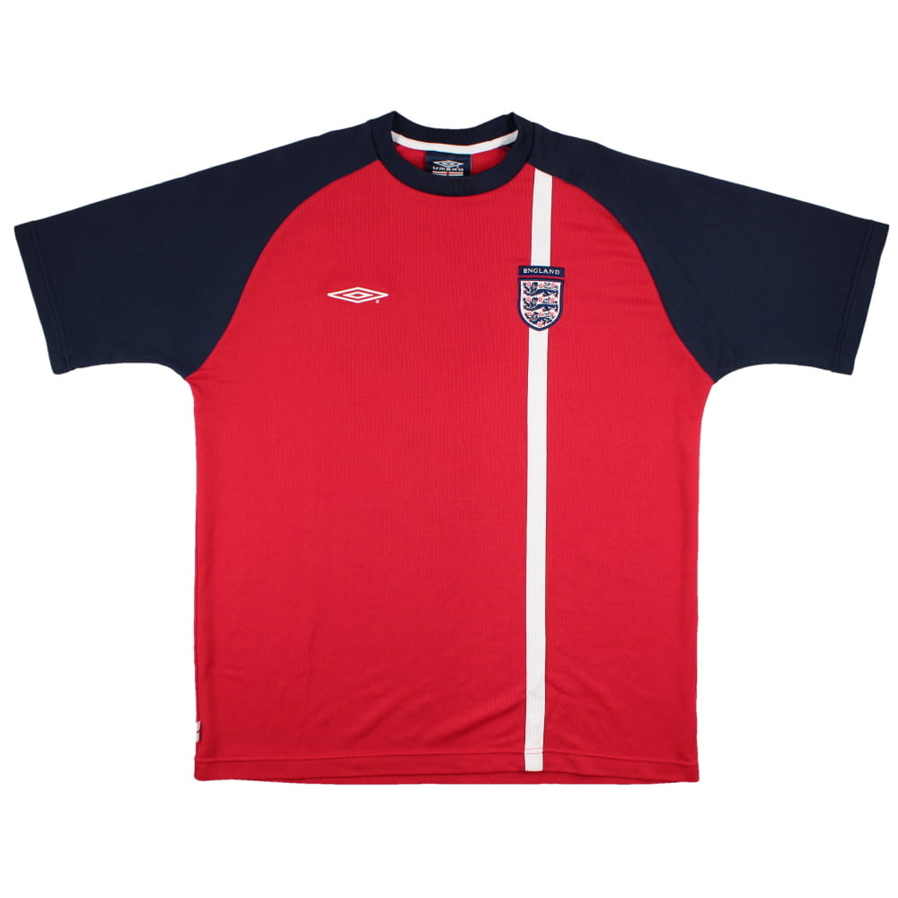 England 2001-03 Umbro Training Shirt (XL) (Excellent) (Heskey 11)