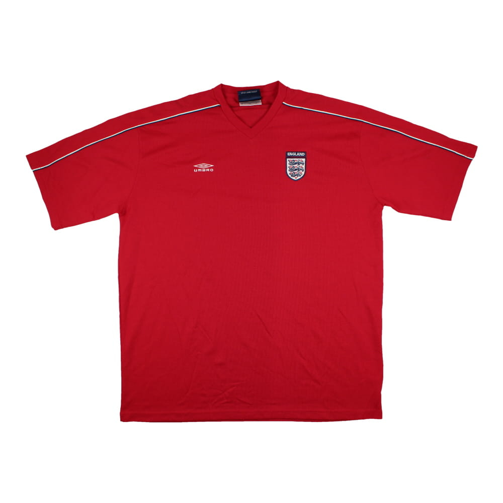 England 2000s Umbro Training Shirt (XXL) (Very Good) (Your Name)