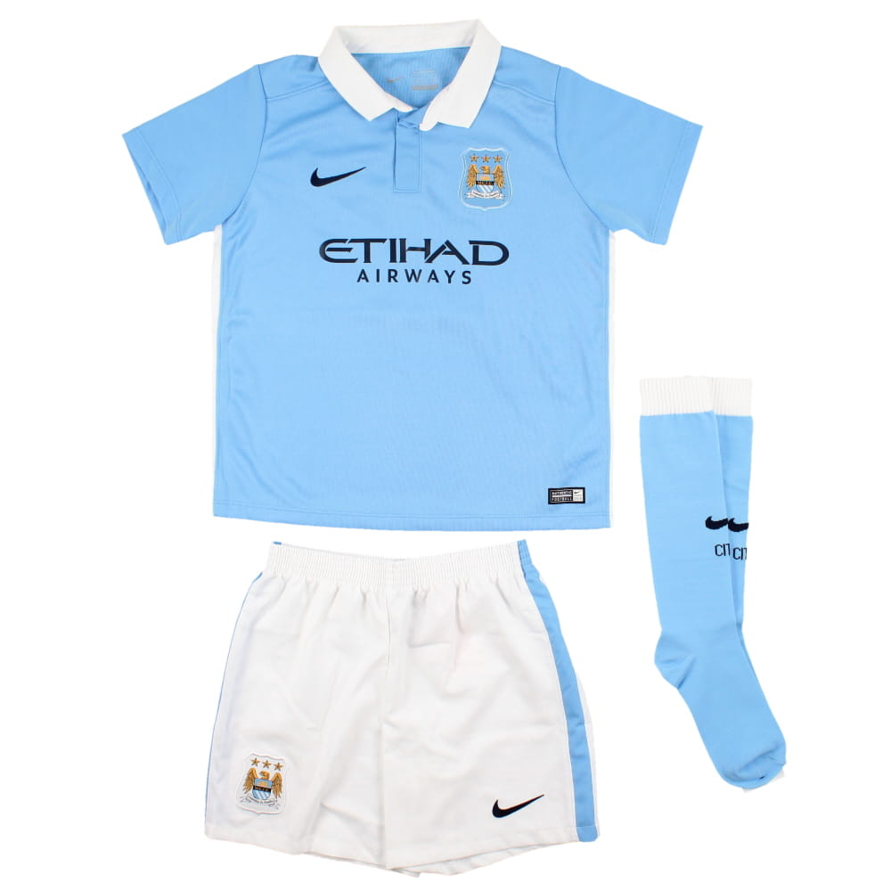 Manchester City 2015-16 Home Mini Kit (6-7y) De Bruyne #17 (BNWT)