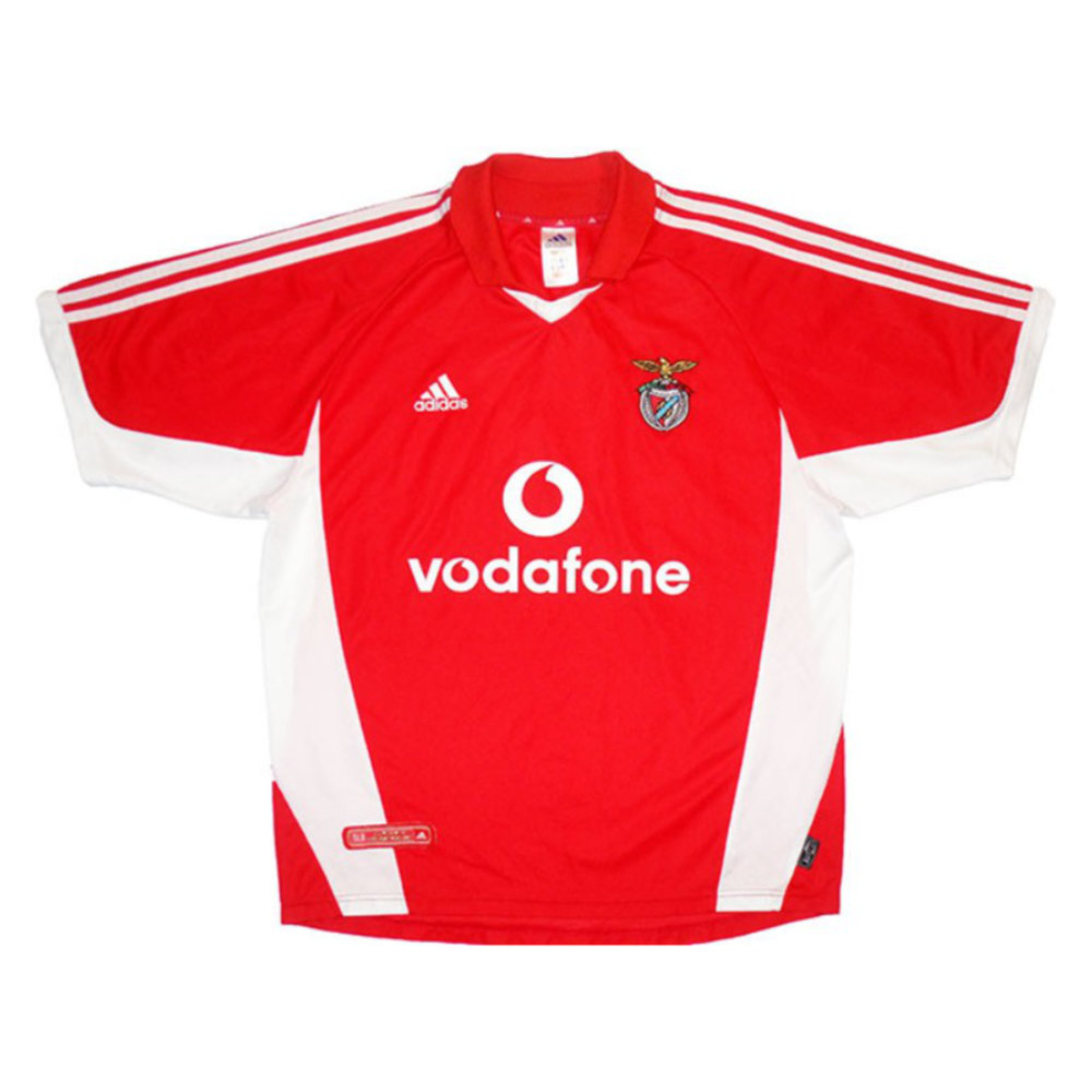 Benfica 2001-02 Home Shirt (M) Mantorras #9 (Very Good)