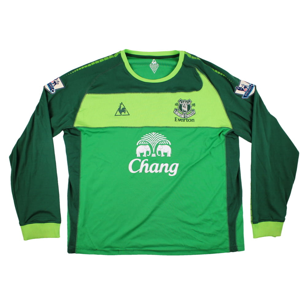 Everton 2010-11 Goalkeeper Home Long Sleeved Shirt \'Howard #24\' (3XL) (Good)