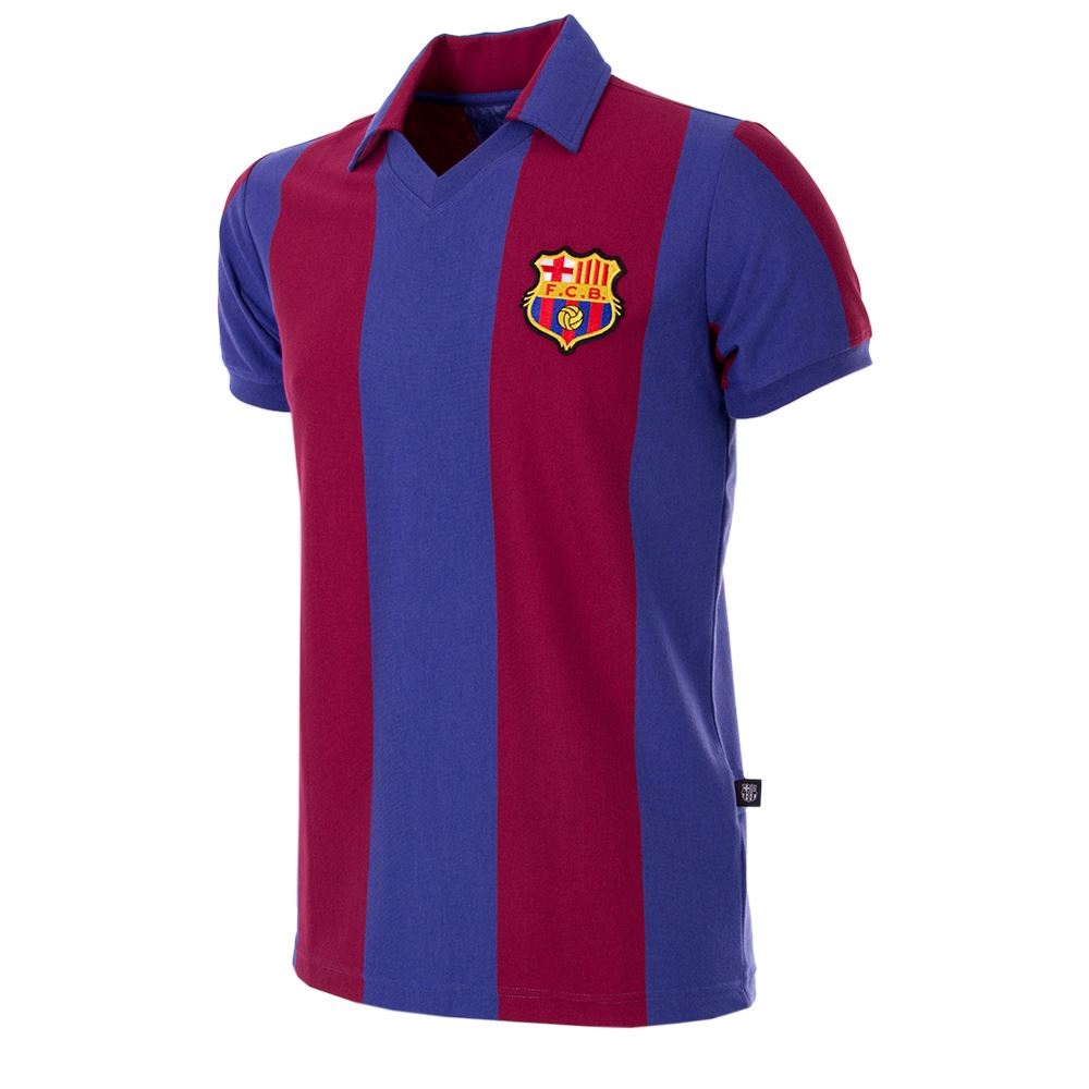 FC Barcelona 1980 - 81 Retro Football Shirt (MORIBA 27)