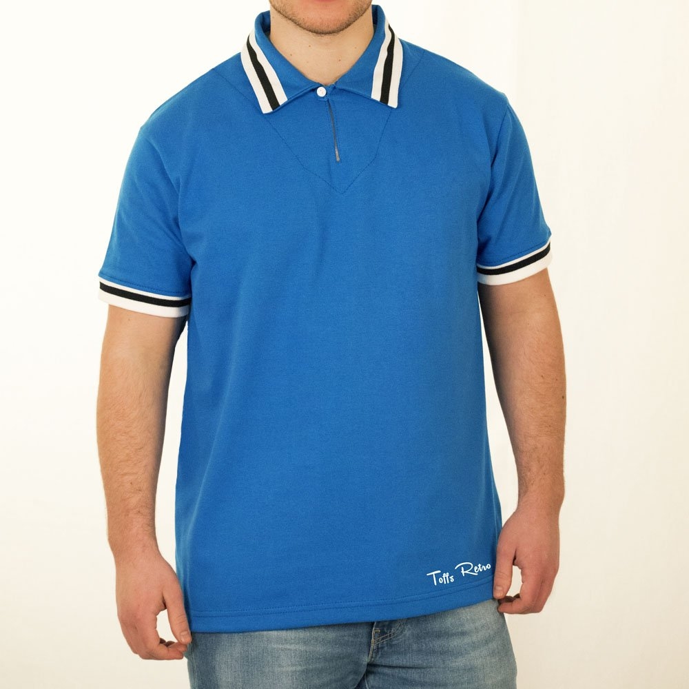 TOFFS Classic Retro Blue Short Sleeve Shirt