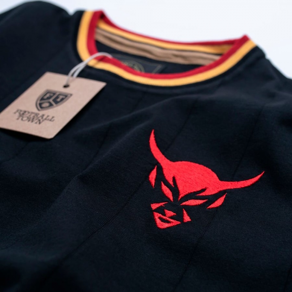 Vintage Belgium Le Diable Black Soccer Jersey