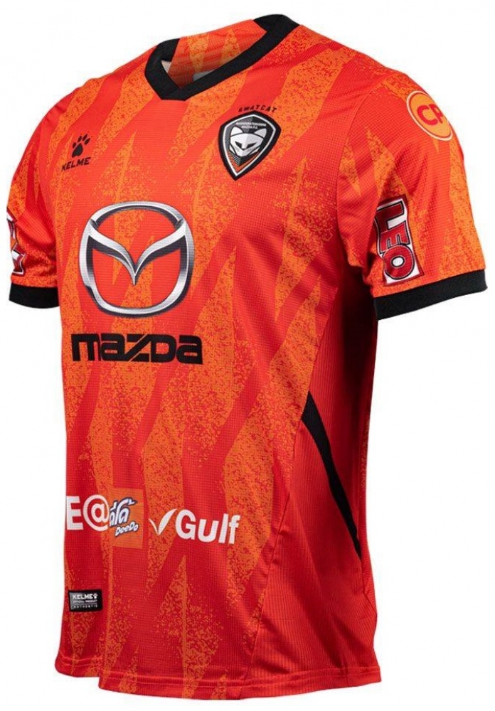 2021 Nakhonratchasima SWAT CAT Mazda FC Home Orange Player Shirt