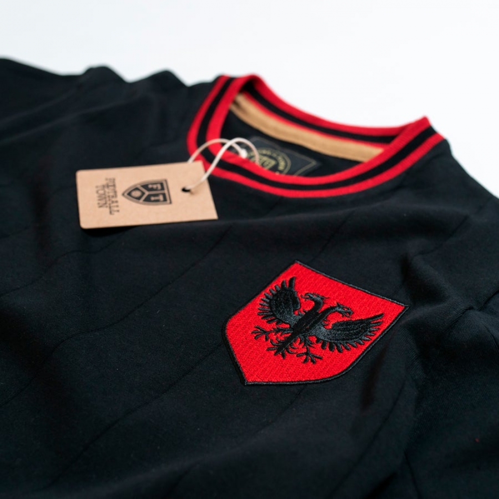 Vintage Albania Black Shqiponjë Soccer Shirt