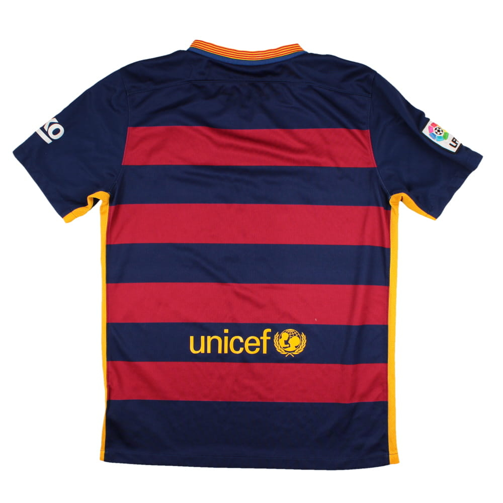 Barcelona 2015-16 Home Shirt (2XL) (Mint)