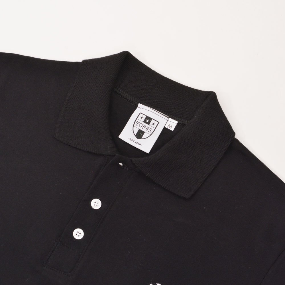 BUKTA Lifestyle Polo Black with White Cuffs